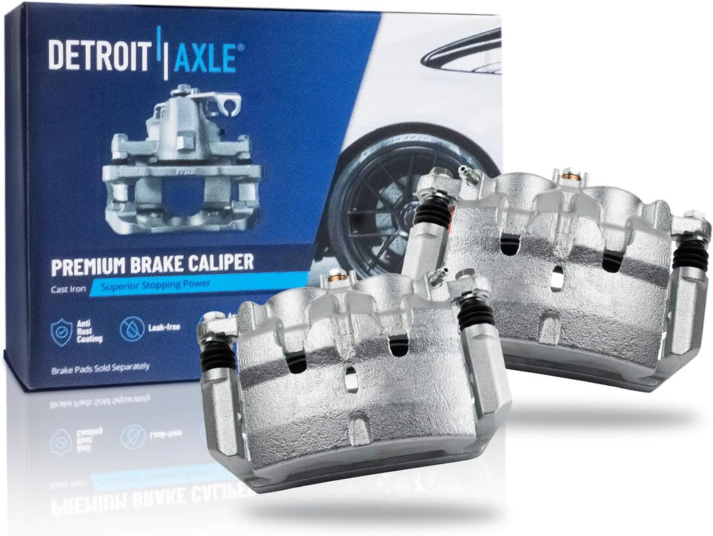 Detroit Axle - Front Brake Calipers for 2007 2008 2009-2013 MDX, 2010 2011 2012 2013 ZDX Disc Brake Calipers w/Brackets Replacement