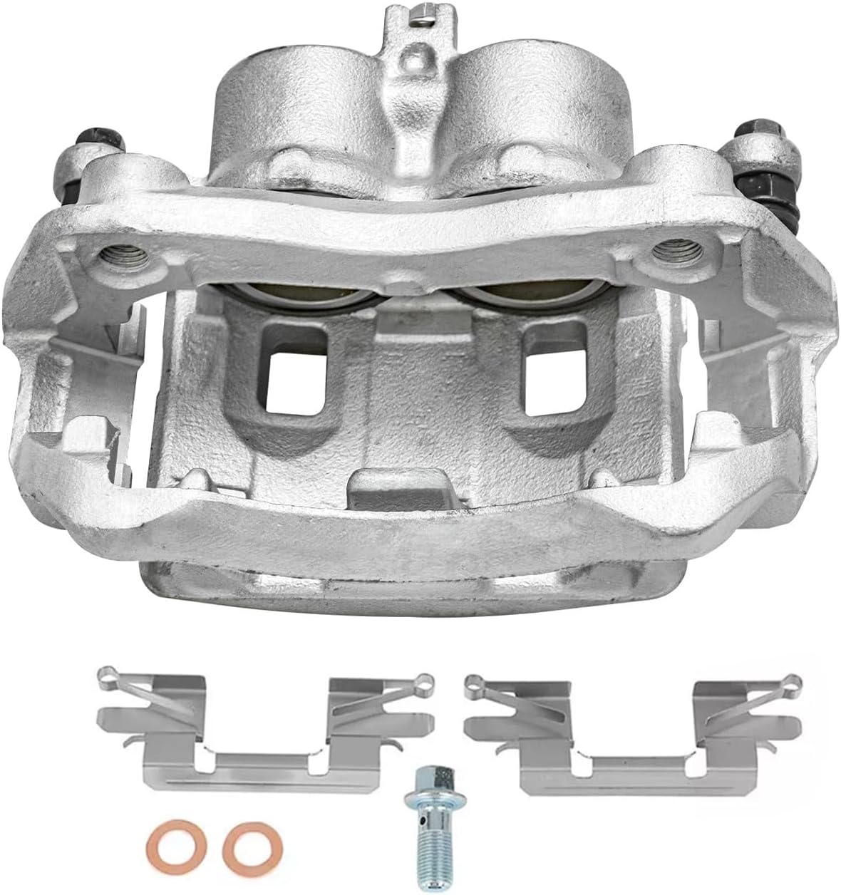 Detroit Axle - 2pc Front Brake Calipers for 2005-2019 Nissan Frontier 2009-2012 Suzuki Equator Disc Brake Calipers w/Brackets Replacement Brake Caliper