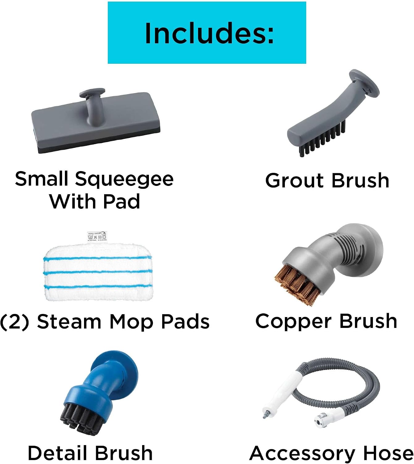 BLACK+DECKER Steam Mop and Portable Steamer, 5-in-1, Corded (HSMC1321)