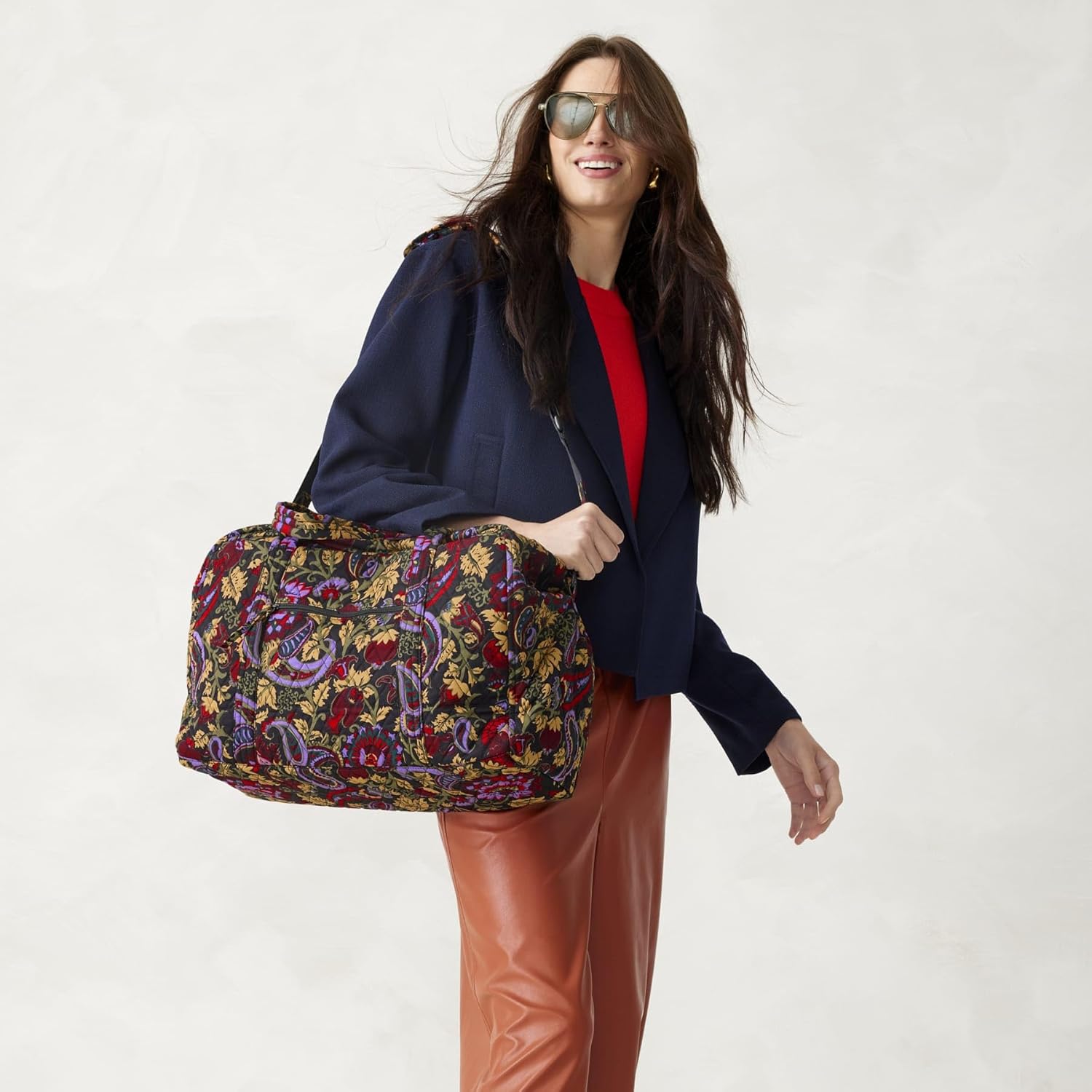 Vera Bradley Women's Miramar Weekender Travel Bag - Premium Cotton