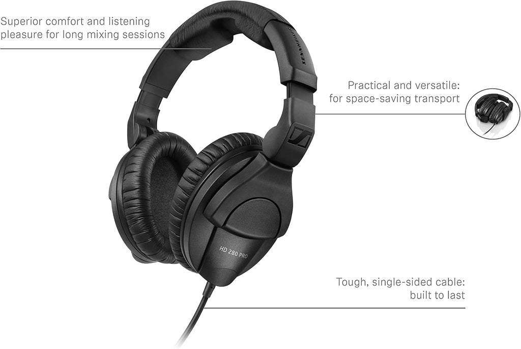 AKAI Professional APC Key 25 MK2-25-Key USB MIDI Keyboard Controller & Sennheiser Professional HD 280 PRO Over-Ear Monitoring Headphones,Black