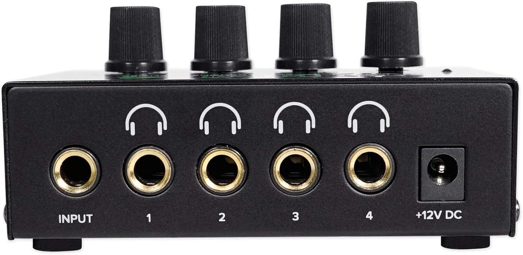 Audiosavings Bundle: K553 MK2 MKII Closed Back Studio Monitoring Headphones w/Detachable Cable Bundle with Mackie HM-4 4-Way Distribution Headphone Amplifier Amp w/4 Headphone Outputs (2 Items)