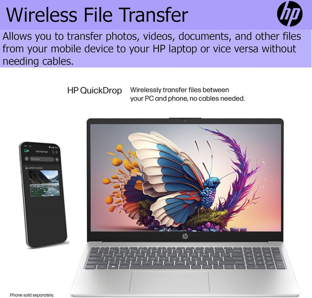 HP New Pavilion 15.6' Business & Student Laptop Computer, Touch-Screen, 64GB RAM, 1TB SSD, 6-Cores Intel Core i3-1215U Processor, HDMI, USB-C, Long Battery Life, AI Noise Removal, Win 11, WOWPC