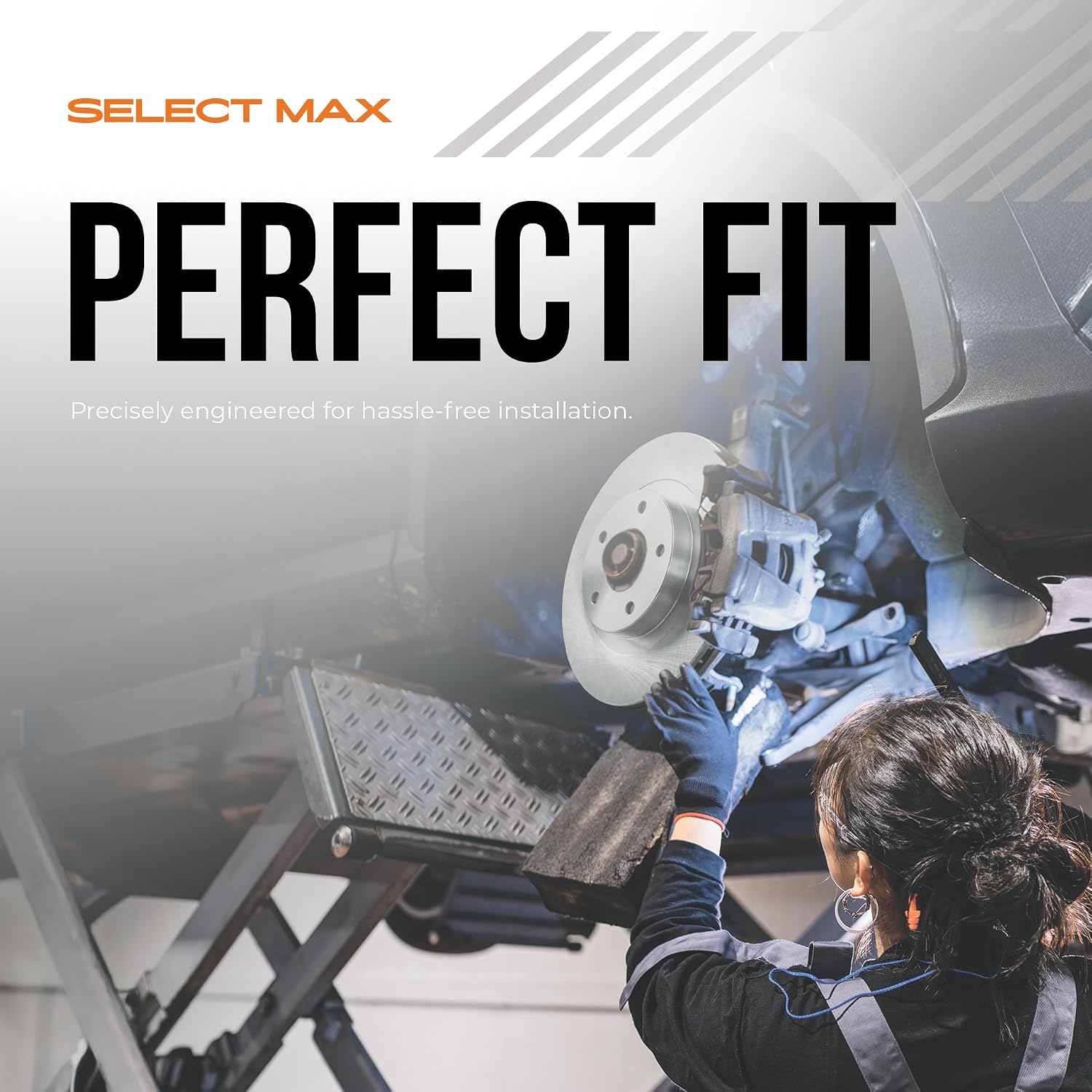 Max Advanced Brakes - Front Brake Rotor Set for 2023 BMW X1, OE-Style Replacement Front Rotors, Best Value