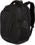 SwissGear Travel Tech Elite Laptop Backpack – Fits Laptops up to 16' – ScanSmart TSA-Friendly Backpack with USB Port, Shoe Compartment & Organizer Pockets – Black
