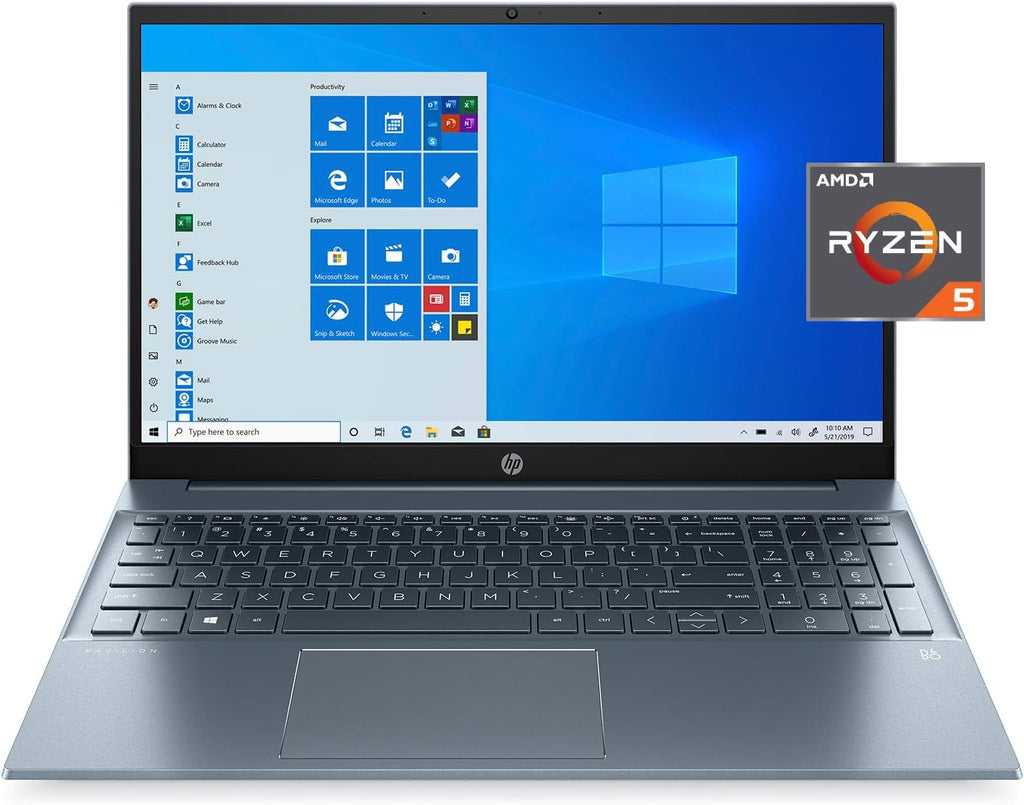 HP Pavilion 15.6' FHD 1920 x 1080 Laptop AMD Ryzen 5 5500U 8GB SDRAM 512GB SSD Windows 10 Horizon Blue