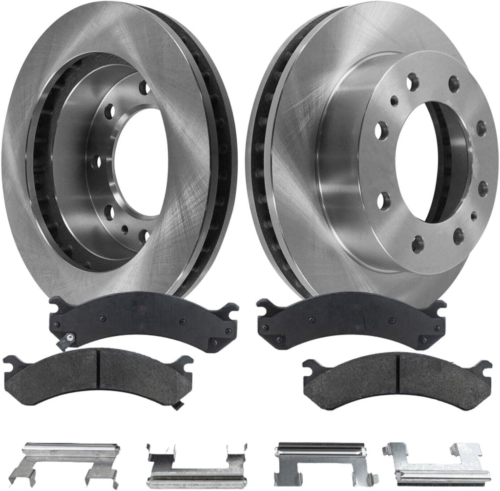 Replacement Disc Brake Rotor and Pad Kit For 2004-2005 Chevy Silverado 1500 Front HD Package Mechanics Choice for Chevrolet