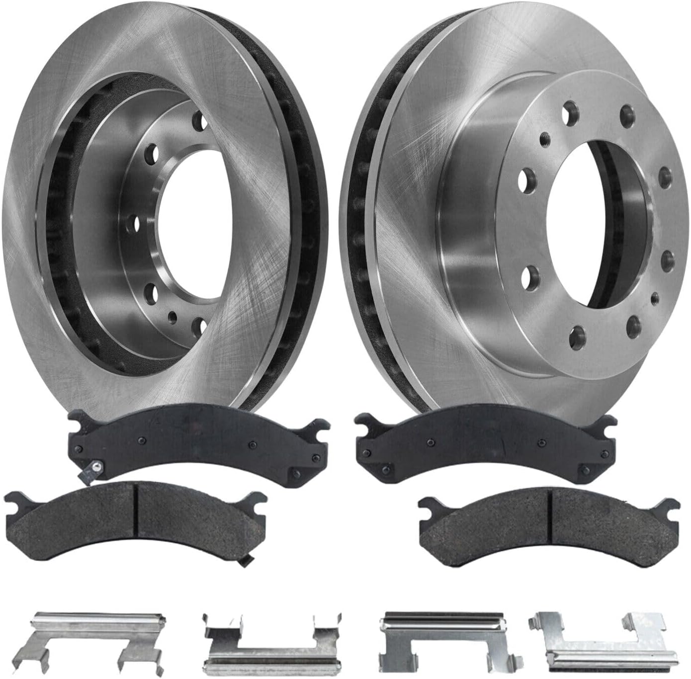 Replacement Disc Brake Rotor and Pad Kit For 2004-2005 Chevy Silverado 1500 Front HD Package Mechanics Choice for Chevrolet
