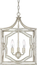 Capital Lighting 9481AS Blakely Lantern Foyer Pendant, 3-Light 180 Total Watts, 18' H x 12' W, Antique Silver