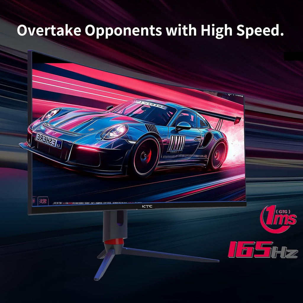 KTC 34 Inch Curved Ultrawide Gaming Monitor 3440 x 1440P 165Hz & Large Mouse Pad