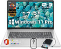 HP 17.3' Business Student Laptop • w/Office Lifetime & External DVD Drive • AMD Ryzen 5 7430U • FHD (1920 x 1080) IPS Display • Wi-Fi 6 • Win 11 Pro • 64 GB RAM • 1TB SSD • Natural Silver