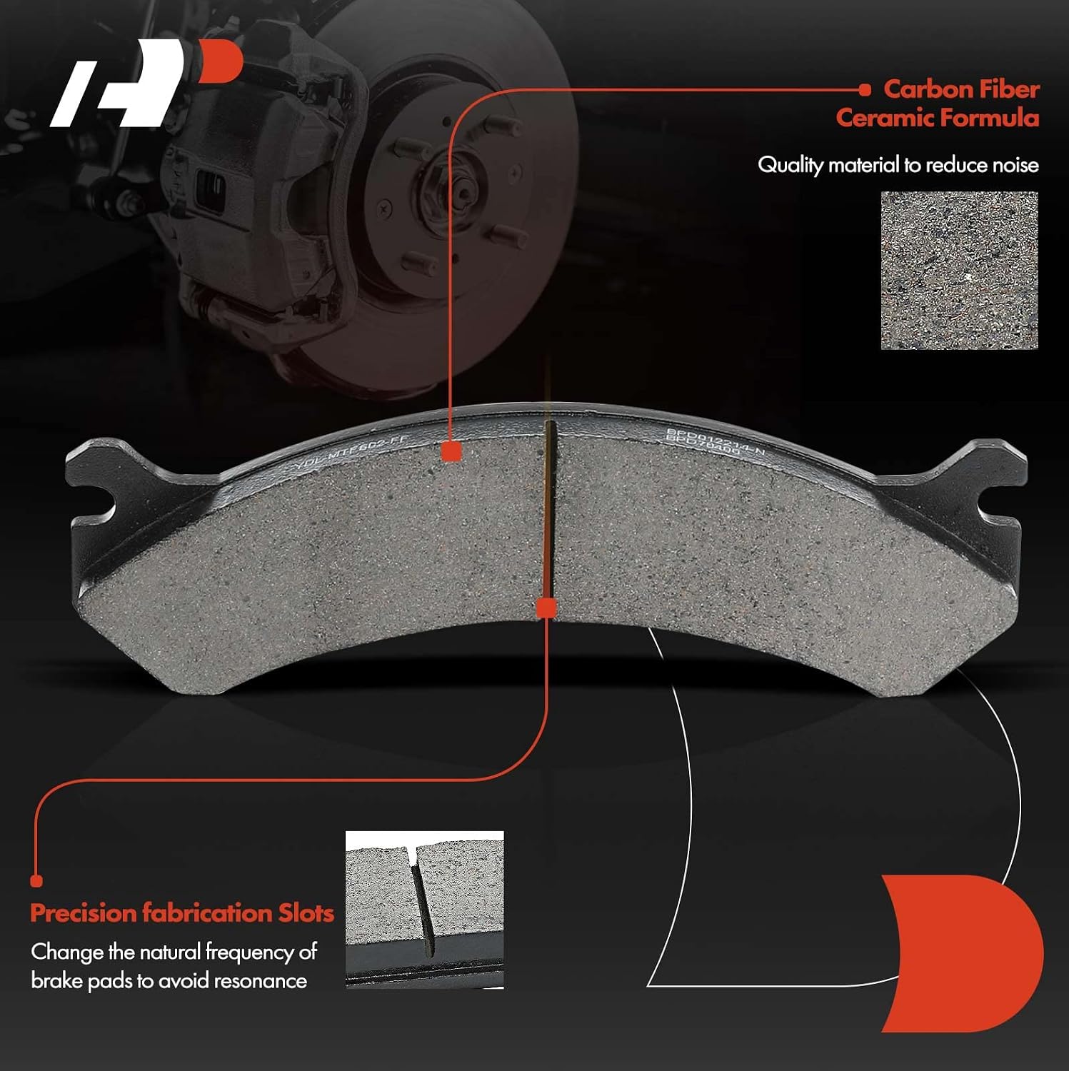 A-Premium 12.78 inch (324.6mm) Front Vented Disc Brake Rotors + Ceramic Pads kit Compatible with Select Cadillac, Chevy, GMC and Hummer Models - Avalanche, Express, Silverado, Suburban, Savana, Sierra