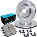 R1 Concepts Rear Brake Kit Fits 2015-2024 Subaru Legacy, Outback; 2016-2024 Subaru WRX| Ceramic Pads, Blank Rotors| Hardware| 11.8' Rear