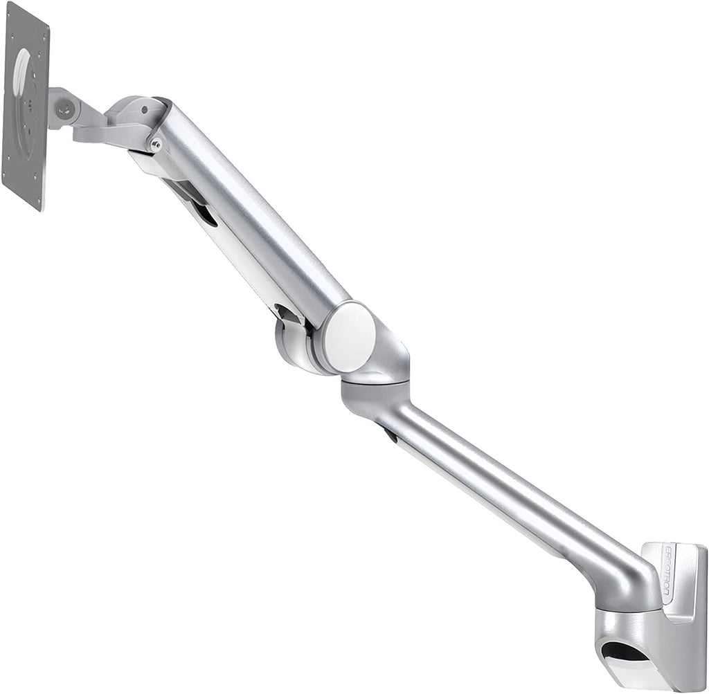 Ergotron – MX Mini Single Monitor Arm, VESA Wall Mount – for Monitors Up to 24 Inches, 0 to 8 lbs – Polished Aluminum