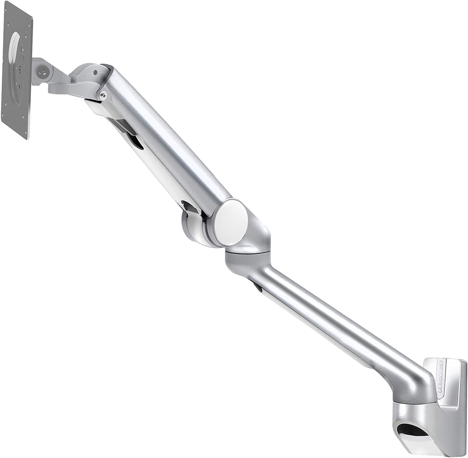 Ergotron – MX Mini Single Monitor Arm, VESA Wall Mount – for Monitors Up to 24 Inches, 0 to 8 lbs – Polished Aluminum