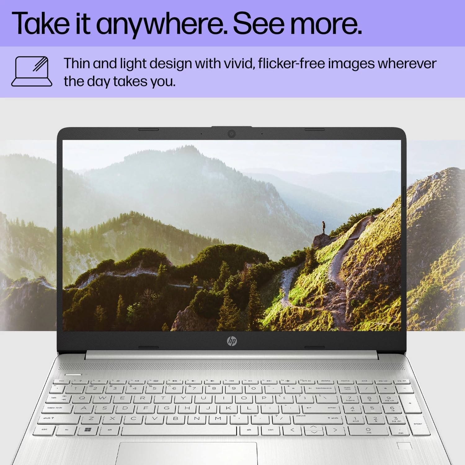 HP 15 Laptop for Business & Student, 15.6' FHD Micro-Edge Display, Intel Core i3-1215U up to 4.40GHz, 16GB RAM, 1TB NVMe SSD, 720p Webcam, Numpad, USB-C, Wi-Fi, FP Reader, PDG HDMI, Win 11 Pro
