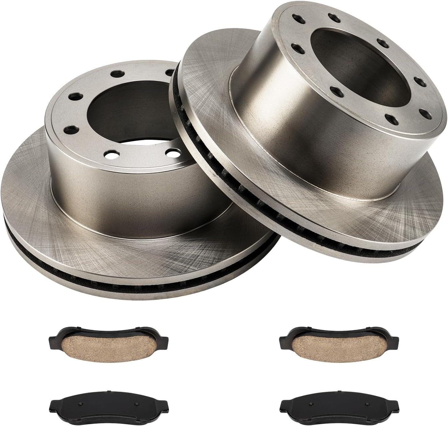 KAX Rear Brake Kit for Ford F-250 Super Duty 2005-2012, F-350 Super Duty 2009-2012, 13.39inch Brake Rotors Pads Kit, #54141+D1067 Rear Brakes