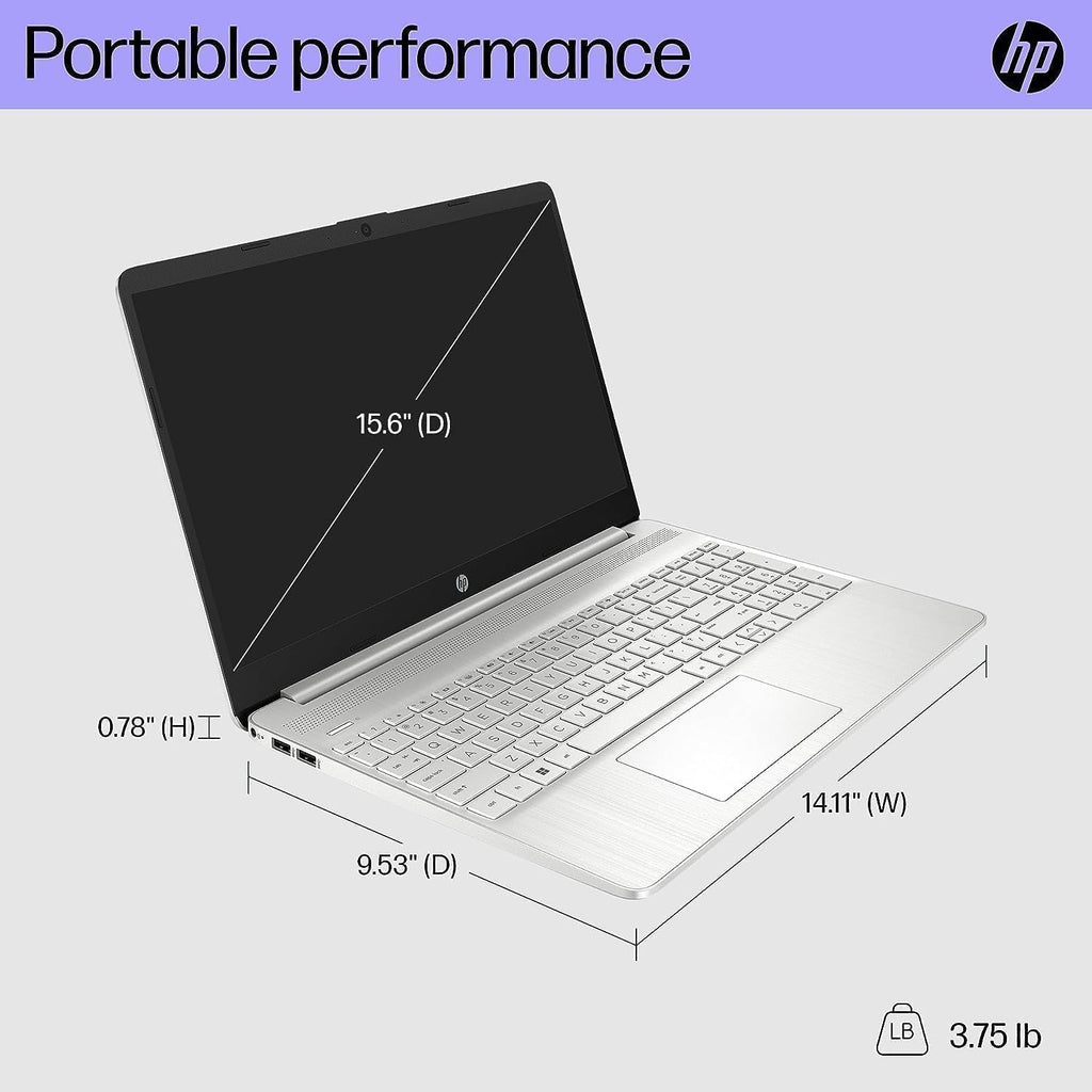 HP 2024 15.6' Business Laptop, AMD Ryzen 5 5500U Processor, 16GB RAM, 512GB SSD, AMD Radeon Graphics, Micro-Edge & Anti-Glare Screen, Thin & Portable, Long Battery Life, Windows 11 Pro