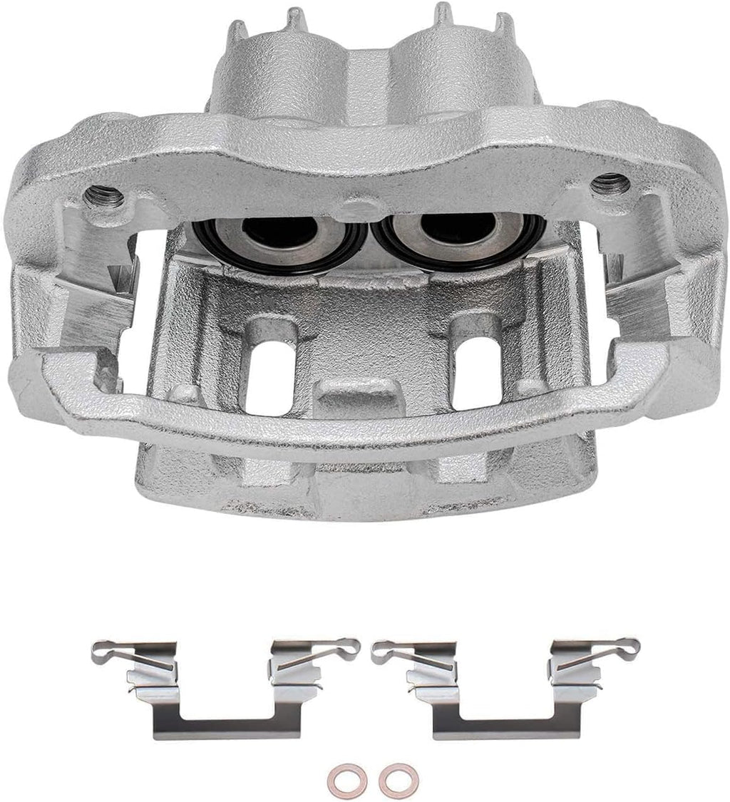Detroit Axle - Brake Calipers for 2000-2005 Ford Excursion 2000-2004 F-250 F-350 Super Duty, 2001 2002 2003 Front and Rear Disc Brake Calipers with Brackets Replacement