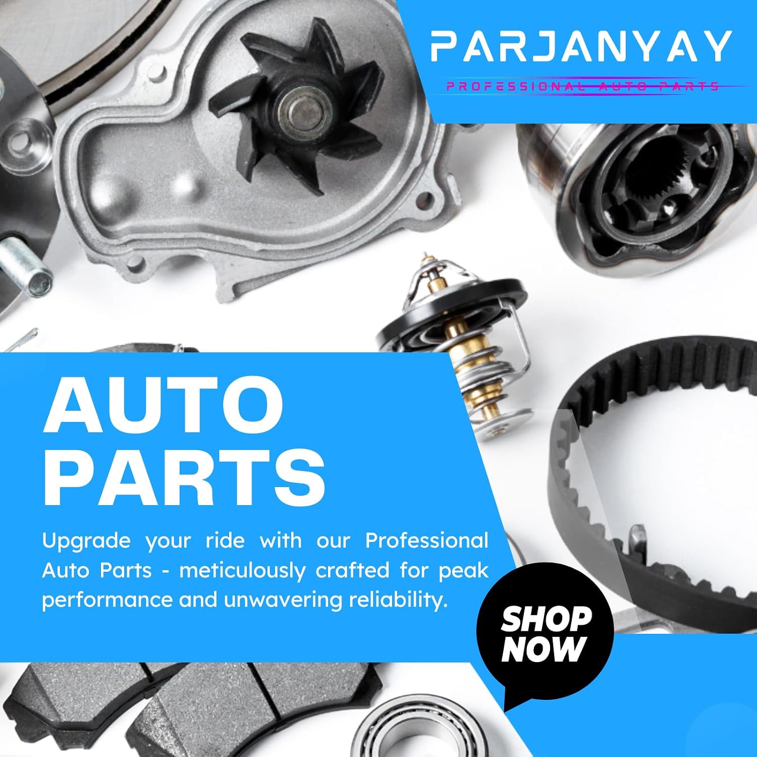 4Pcs Front Rear Brake Pad and Parking Brake Shoe Kit for Chevy Silverado 1500 Classic 2007-2007 for Chevrolet Silverado 1500 HD 2001-2006 for Chevy Silverado 1500 HD 2001-2006