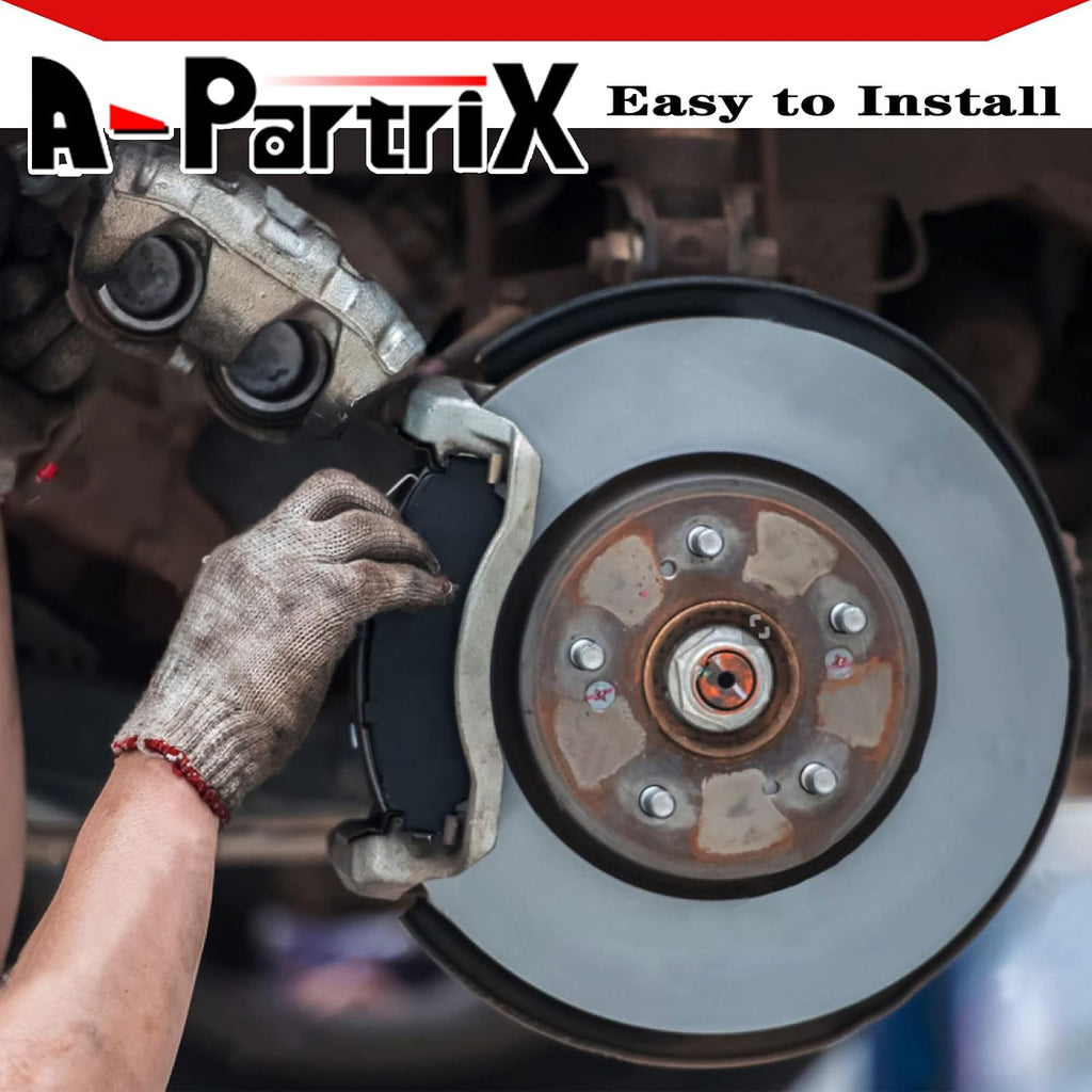 Brake Pads and Rotors Kit - Rear Brakes and Rotors, Replacement Brake Kit fits Chevy Silverado 1500 2004-2005 fits Chevrolet Silverado 1500 HD 2001-2006