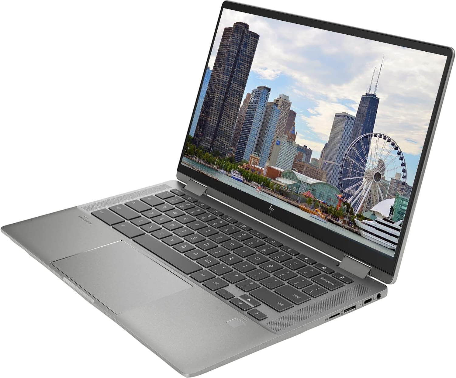 HP 2023 Convertible 2-in-1 Chromebook, 14' FHD IPS Touchscreen, Intel 11th i3 Processor Up to 4.0GHz, 8GB Ram, 128GB SSD, Fingerprint Reader, Super-Fast 6th Gen WiFi, Chrome OS, Dale Gray(Renewed)
