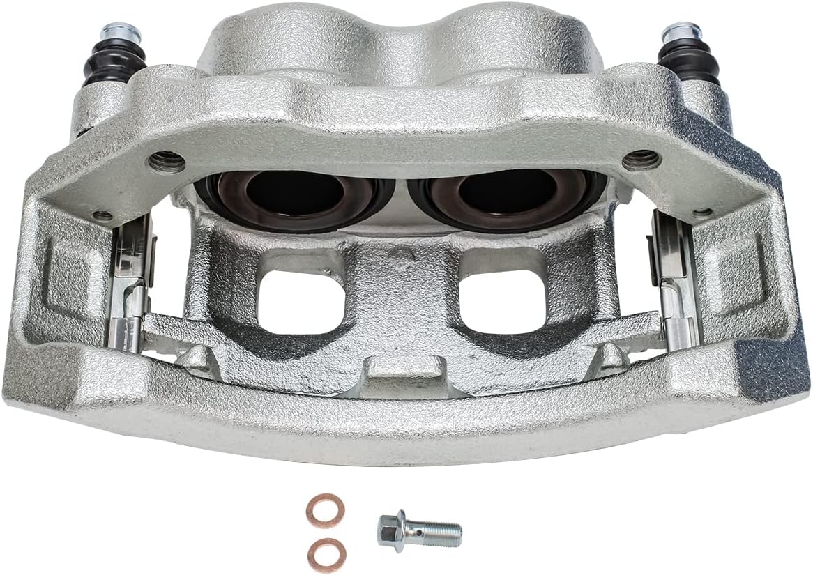 Detroit Axle - Front Brake Kit for 05-06 Dodge Durango, 02-05 Ram 1500, 13.23'' inch Disc Brake Rotors Ceramic Brake Pads Brake Calipers 2002 2003 2004 2005 2006 Replacement