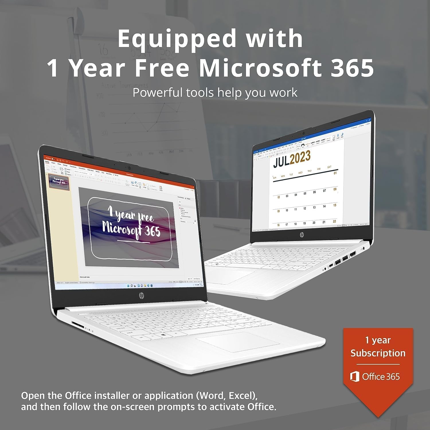 HP New 14' HD Ultral Light Thin Laptop, Quad-Core Intel Celeron Processor, 16GB RAM, 320GB (64GB eMMC+ 256GB SD), Wi-Fi, Upto 11 Hours, Windows 11 S + 1 Year Office 365+HubxcelAccessory, White