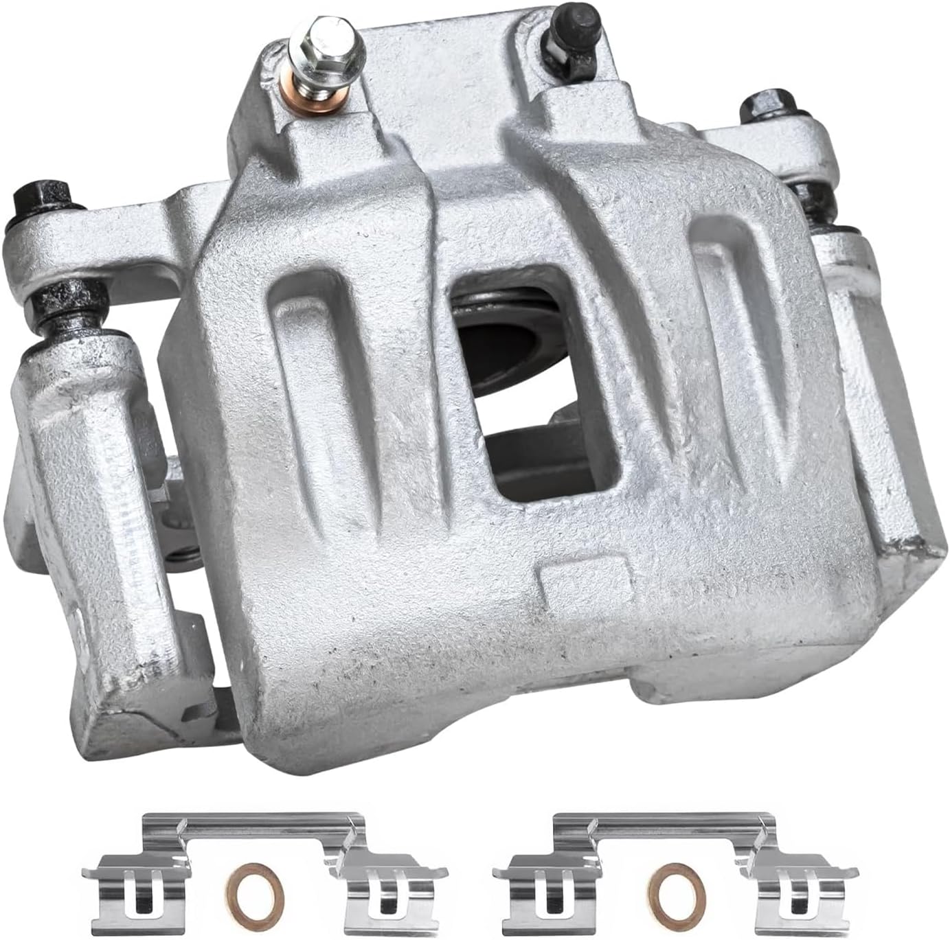 Detroit Axle - 2pc Front Brake Calipers for Dodge Challenger Charger Magnum Chrysler 300 Disc Brake Calipers with Brackets Replacement Brake Calipers Assembly