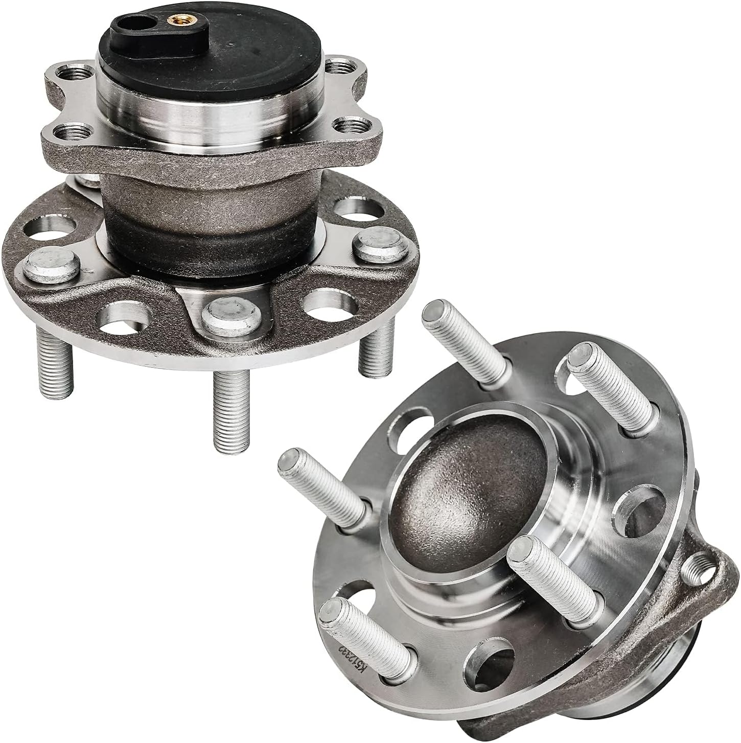 Detroit Axle - Rear Brake Kit for Chrysler 200 Sebring Dodge Avenger Caliber Jeep Compass Patriot, 11.89'' inch Disc Brake Rotors Ceramic Brake Pads Wheel Bearing and Hubs Replacement