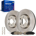 KAX Front Brake Kit for Honda Pilot 2009-2015, Acura MDX 2007-2013, ZDX 2010-2013, RLX 2014 2017-2018, 12.98inch Brake Rotors Pads Kit, #31468+D1280 Front Brakes