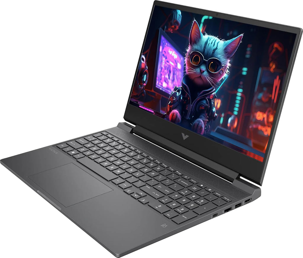 HP Victus 15.6' FHD 144 Hz Gaming Laptop, 8-core Intel i5-12450H, 16GB RAM 1TB Storage (512GB SSD+512GB Docking Set), Backlit Keyboard, Numeric Keypad, RJ-45, Windows 11, NLY Earphones, Mica Silver