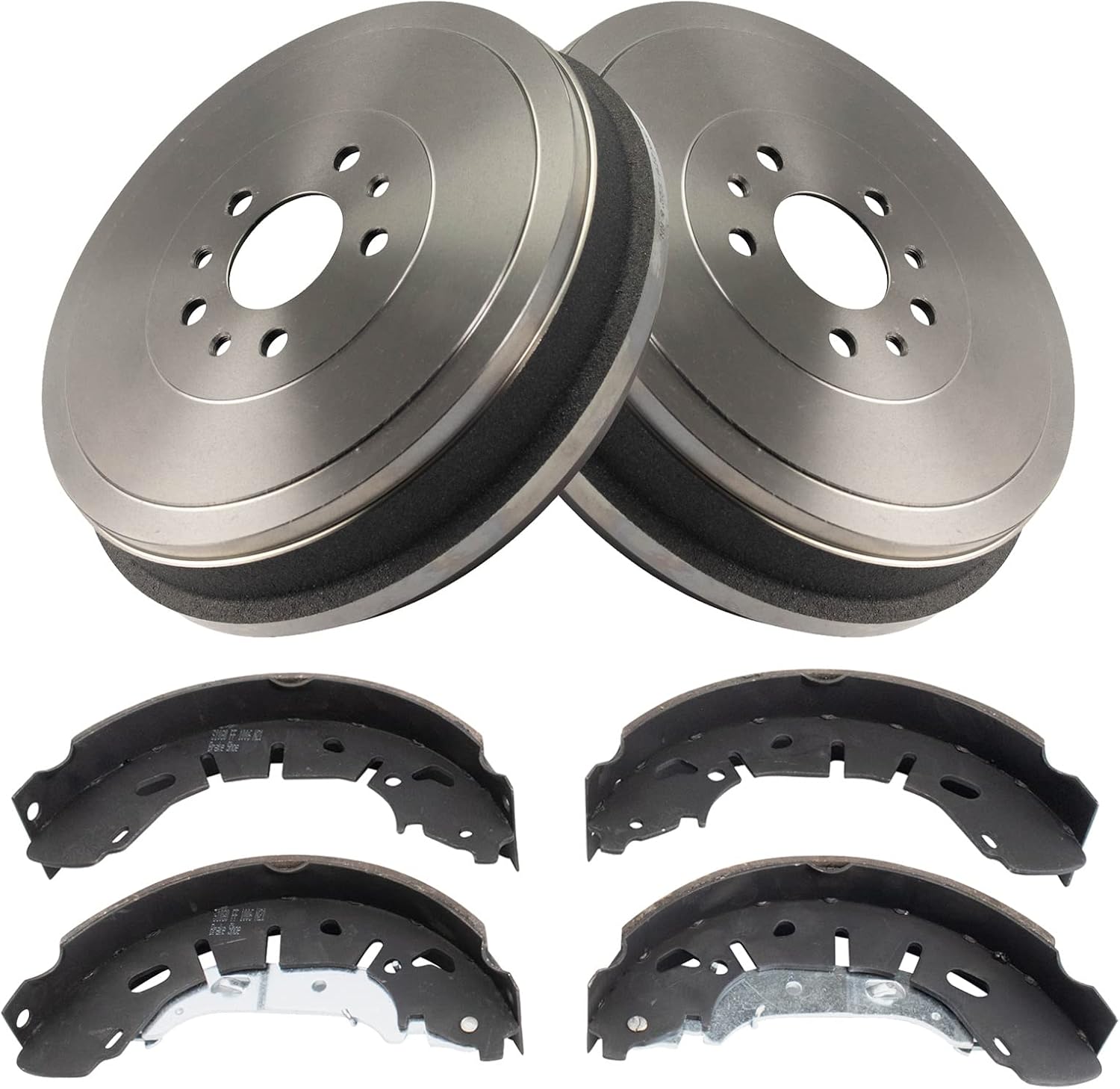 TRQ Rear Brake Shoe & Drum Kit Compatible with 2015-2021 Ram ProMaster City
