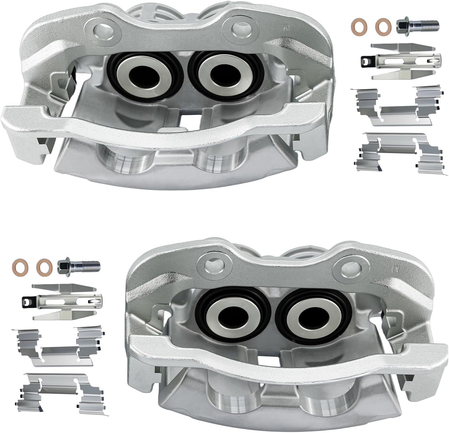 Betthand Rear Brake Calipers Fit for 2003-2006 Chevy Silverado 1500, 2000-2006 Tahoe, 2000-2006 Suburban 1500, 2002-2006 GMC Sierra 1500, 2000-2006 Yukon, 4.3/4.8/5.3/5.7/6L: 18B4764+18B4765