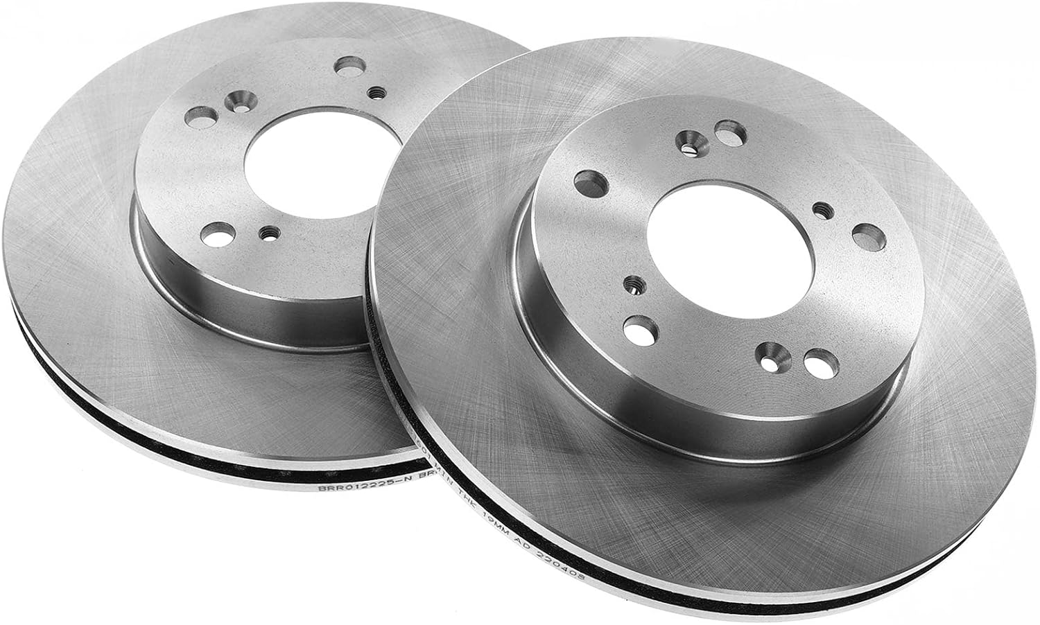 A-Premium Front Vented Disc Brake Rotors + Rear Drums + Shoes + Ceramic Pads Kit Compatible with Select Honda Models - Civic 2012 2013 2014 2015, L4 1.8L, 12-PC Set