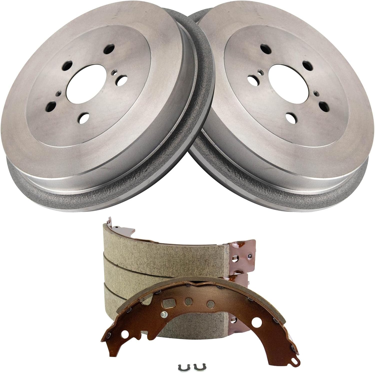 TRQ Rear Brake Pads & Rotors Kit Compatible with 2009-2019 Toyota Corolla
