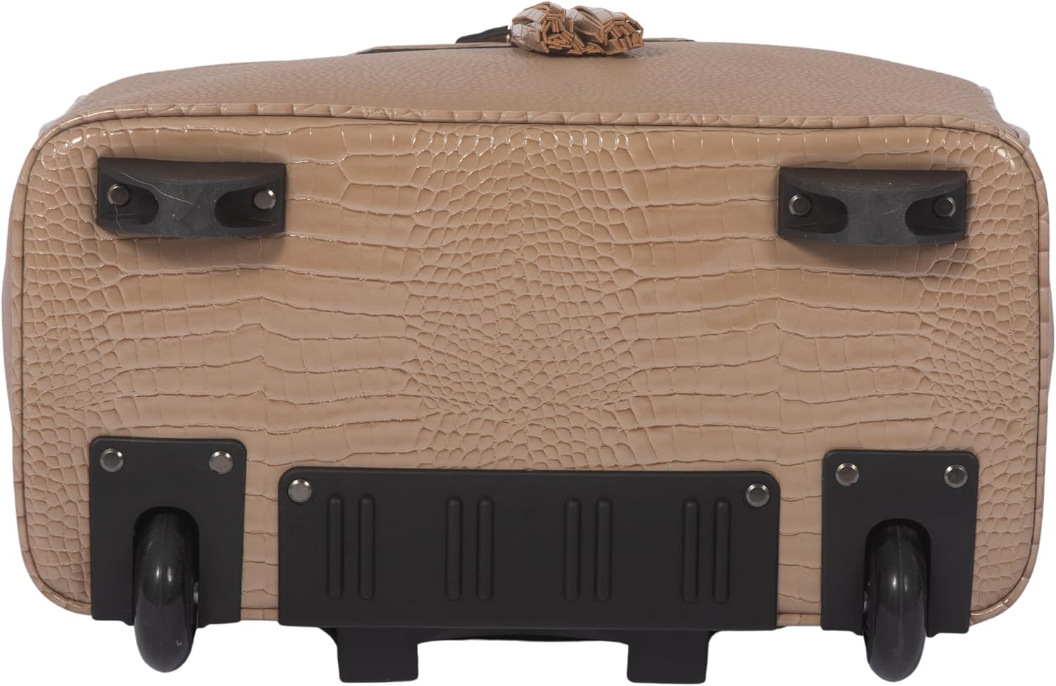 JKM and Company Alligator Compatible With Computer iPad, Laptop Tablet Rolling Tote Bag Briefcase Carryall Bag | Compatible With, Computer, iPad, Laptop, Tablet, Rolling
