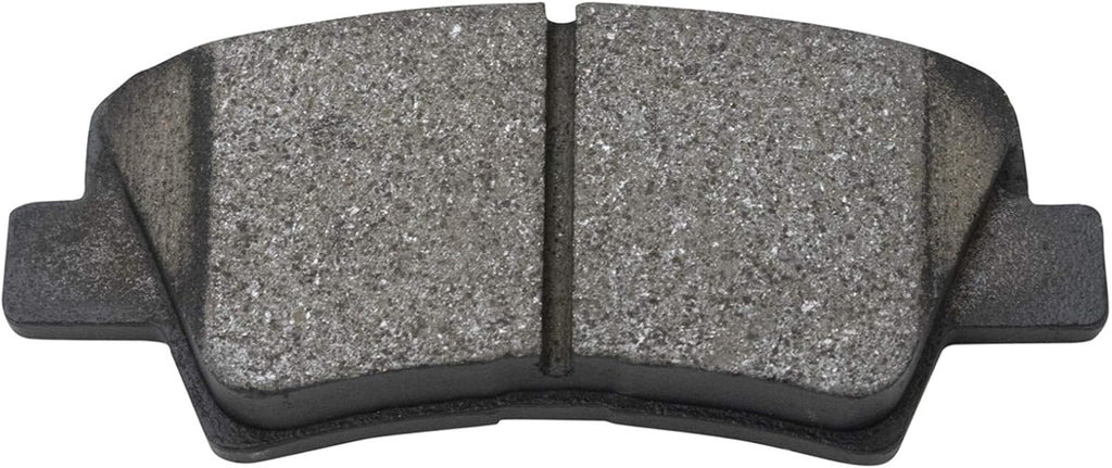 TRQ Performance Rear Brake Pad and Rotor Set Ceramic Solid G Coated Rotors Calipers Compatible with 2012-2016 Kia Rio
