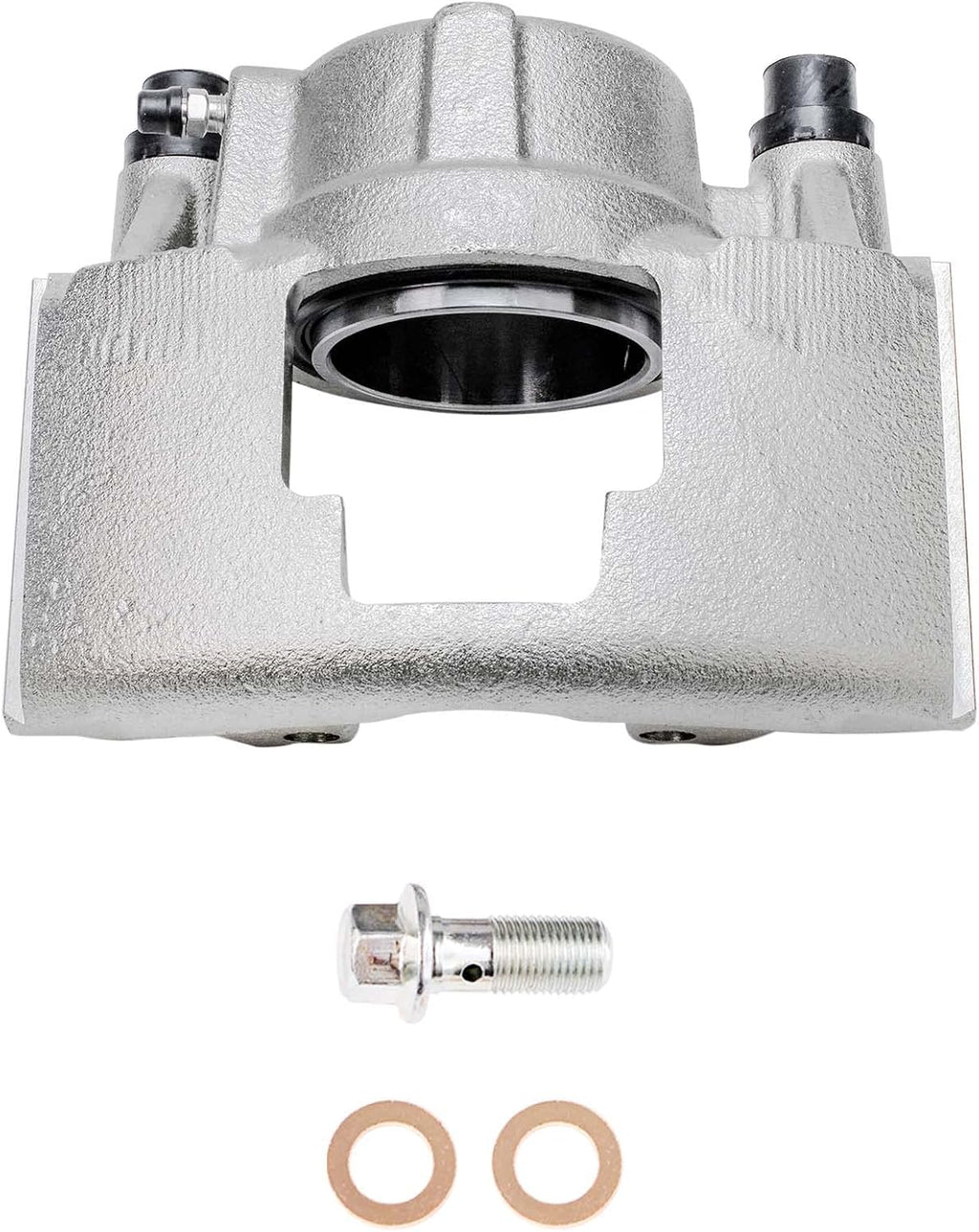 Detroit Axle - Front Brake Kit for Chevrolet K1500 K2500 GMC K1500 K2500 Pickup Tahoe, Disc Brake Rotors Ceramic Brake Pads Driver Side Brake Caliper Replacement
