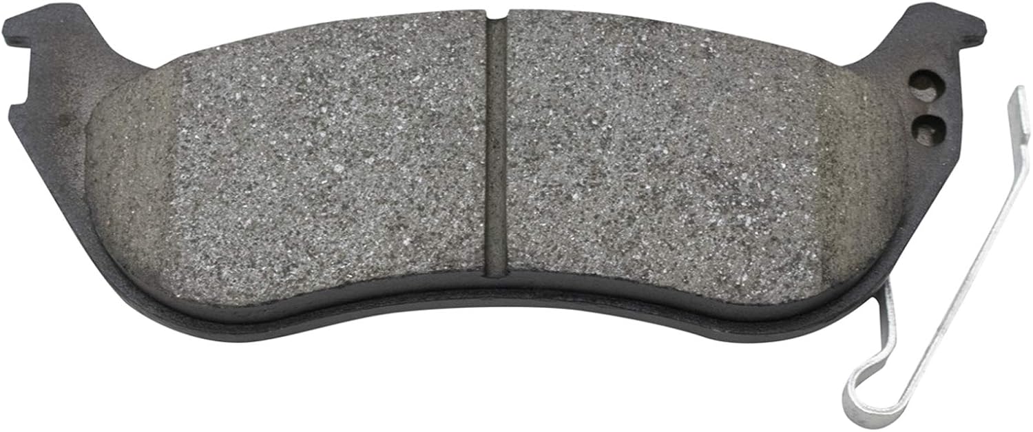 TRQ Rear Brake Pad and Rotor Set Ceramic Rotors Calipers Hoses Compatible with 2006-2007 Jeep Liberty