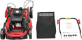 Self Propelled Lawn Mower, 4 Stroke 4000W Engine Weed Wacker Self Propelled Gas Powered Lawn Mowerwith 8 Gear Adjustable Height 3 in 1 Push Lawnmower with Bagging, for Lawn Weeding