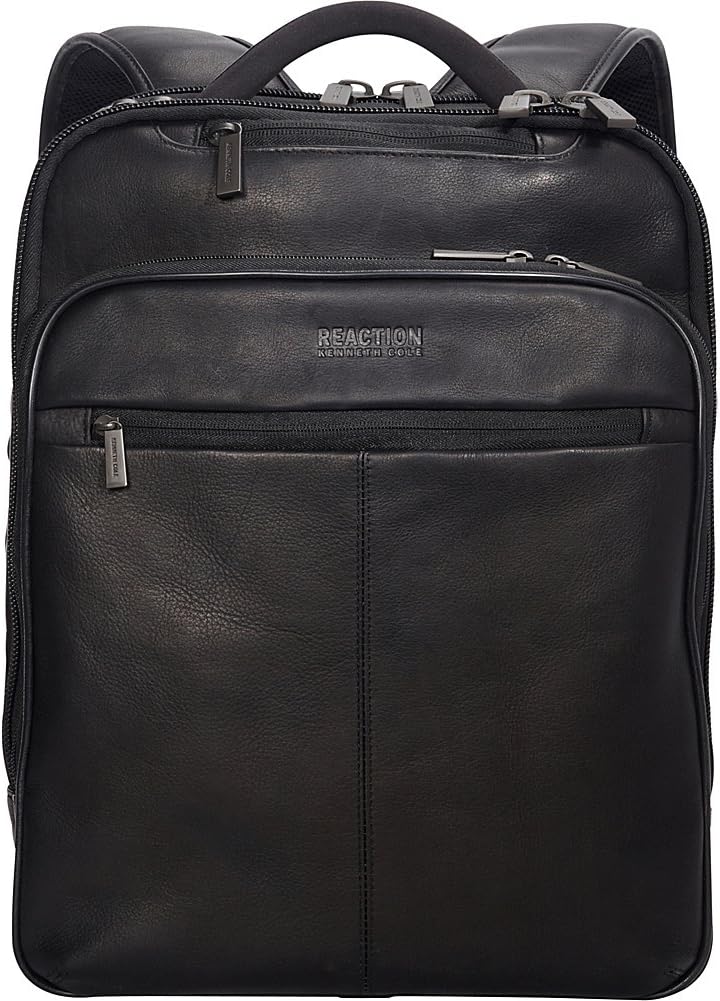 Kenneth Cole REACTION Out Of The Bag Manhattan Colombian Leather RFID 15.6' Laptop Briefcase
