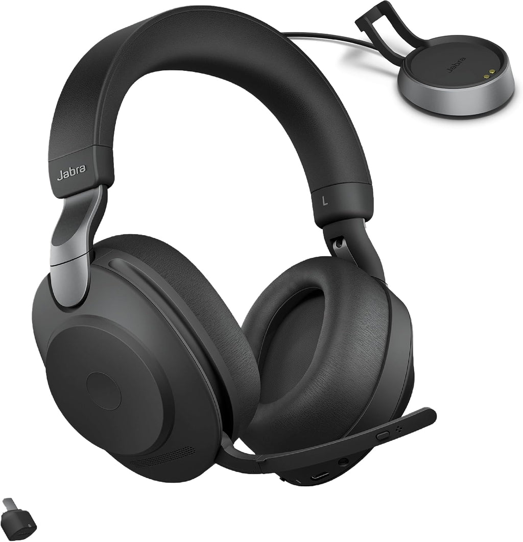 Jabra Evolve2 85 - USB-C MS Teams Stereo Stand - Black Wireless Headset/Music Headphones Black