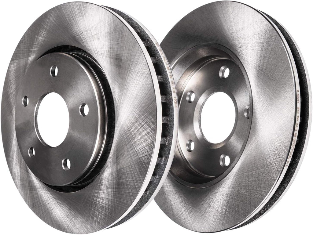 Detroit Axle - Front Brake Kit for 1999-2004 Honda Odyssey 01-02 MDX Disc Brake Rotors Ceramic Brakes Pads 2000 2001 2002 2003 Replacement Brake Calipers