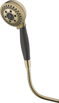 Delta Faucet H2Okinetic 5-Setting Hand Shower, Gold Handheld Shower Head, Hand Shower, Handheld Shower, Detachable Shower Head, Champagne Bronze 59445-CZ-PK