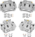 Detroit Axle - Brake Calipers for 2000-2005 Ford Excursion 2000-2004 F-250 F-350 Super Duty, 2001 2002 2003 Front and Rear Disc Brake Calipers with Brackets Replacement