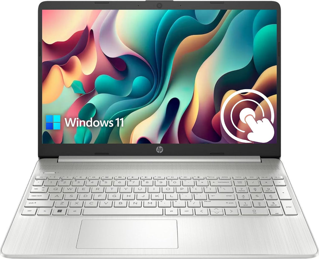 HP Pavilion 15.6' HD Touchscreen Anti-Glare Laptop, 8GB RAM, 256GB SSD Storage, Intel Core Processor up to 4.1GHz, Up to 11 Hours Long Battery Life, Type-C, HDMI, Windows 11 Home, Silver