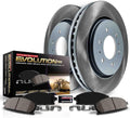 PowerStop Rear Brake Kit for Kia Forte 2010-13 | Kia Forte Koup 2010-13 - Ceramic Brake Pads + Semi Coated Rotors Replacement, SC5915