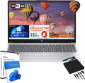 HP 15.6-inch Business Laptop Computer - w/Microsoft Office Lifetime & Free CD/DVD Drive - 15.6' HD Touchscreen - Intel i3 1215U - Wi-Fi 6E -Win 11 Pro(32GB RAM | 1TB SSD)
