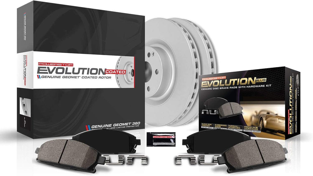 PowerStop Rear Brake Kit for Jeep Wrangler 2018-24 - Fully-Coated Disc Rotors with Z17 Ceramic Brake Pads Replacement, CRK7942